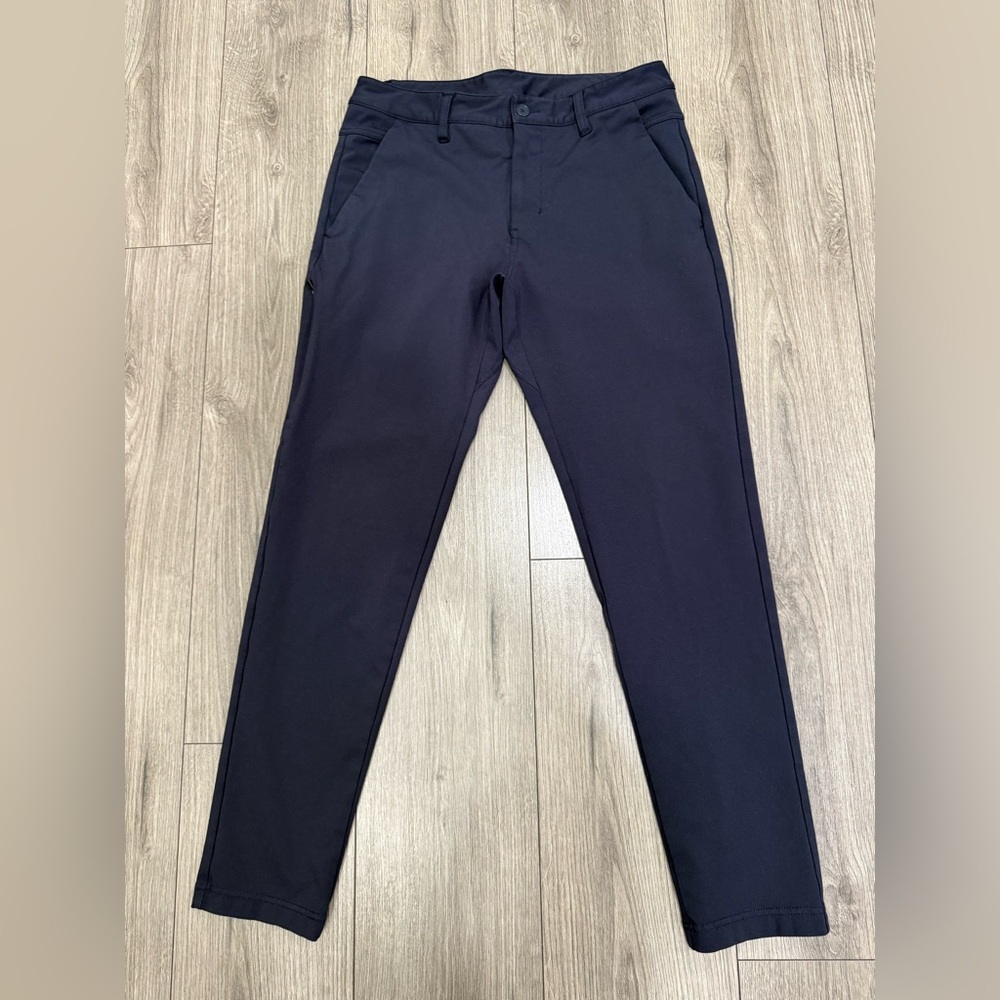 BYLT Everyday Pant 2.0 Pants Men's Navy‎ Stretch Slim Fit Tech Chino Golf Sz M